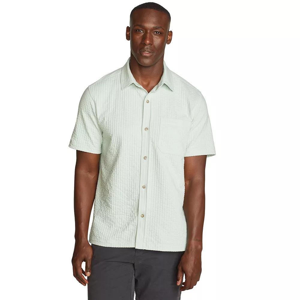 Big & Tall Eddie Bauer Alderpine Short Sleeve Seersucker Shirt, Men's, Size: Large Tall, Light Celandon Product Image