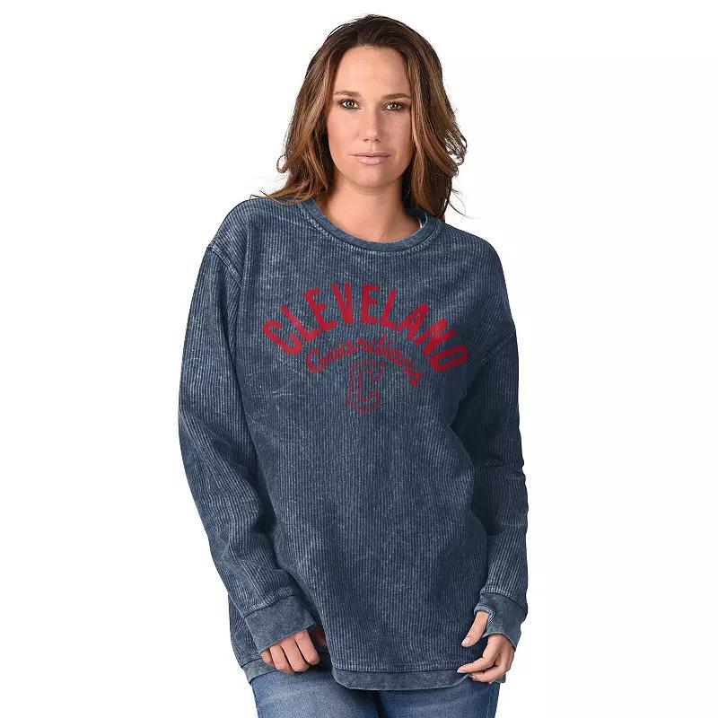 Women's G-III 4Her by Carl Banks Navy Seattle Mariners Comfy Cord Pullover Sweatshirt, Size: XXL, Blue Product Image