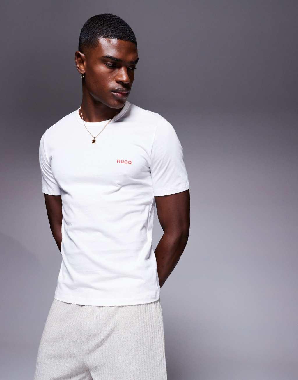 HUGO Bodywear 3-pack T-shirts in black, white and pink Product Image