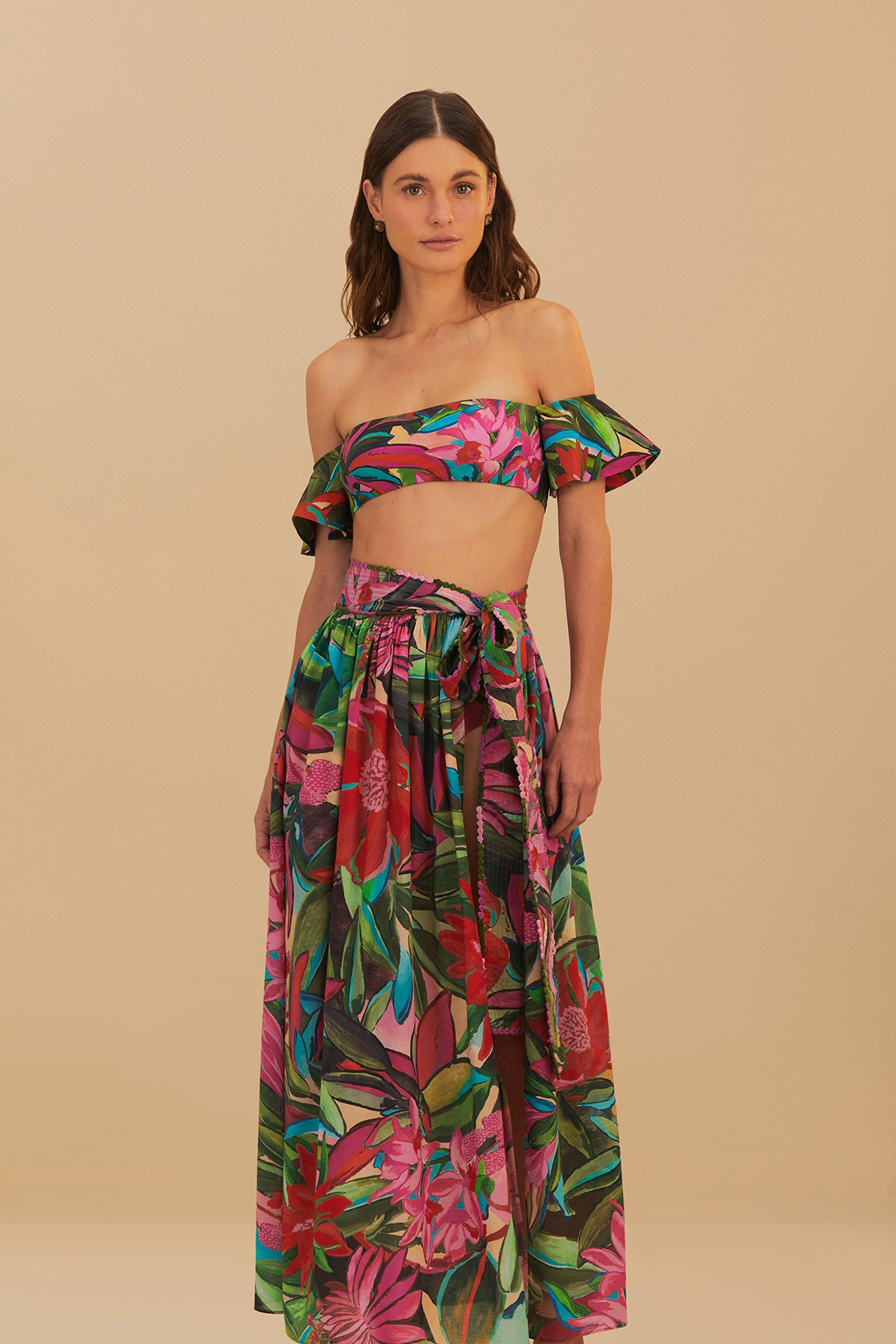 Jardin De Reve Midi Skirt, JARDIN DE REVE MULTICOLOR / XXS Product Image