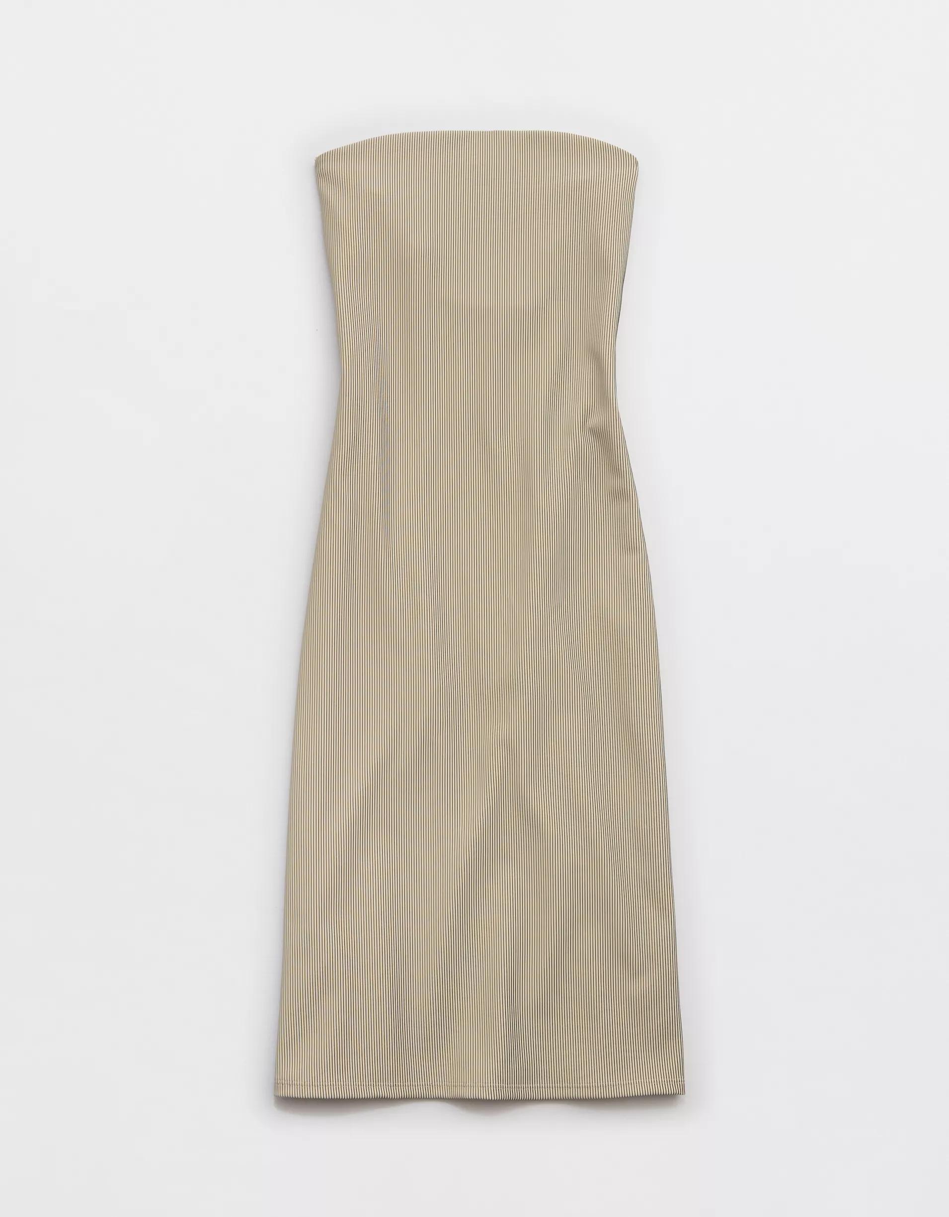 OFFLINE By Aerie Stripe Rib Night Out Midi Tube Dress Product Image