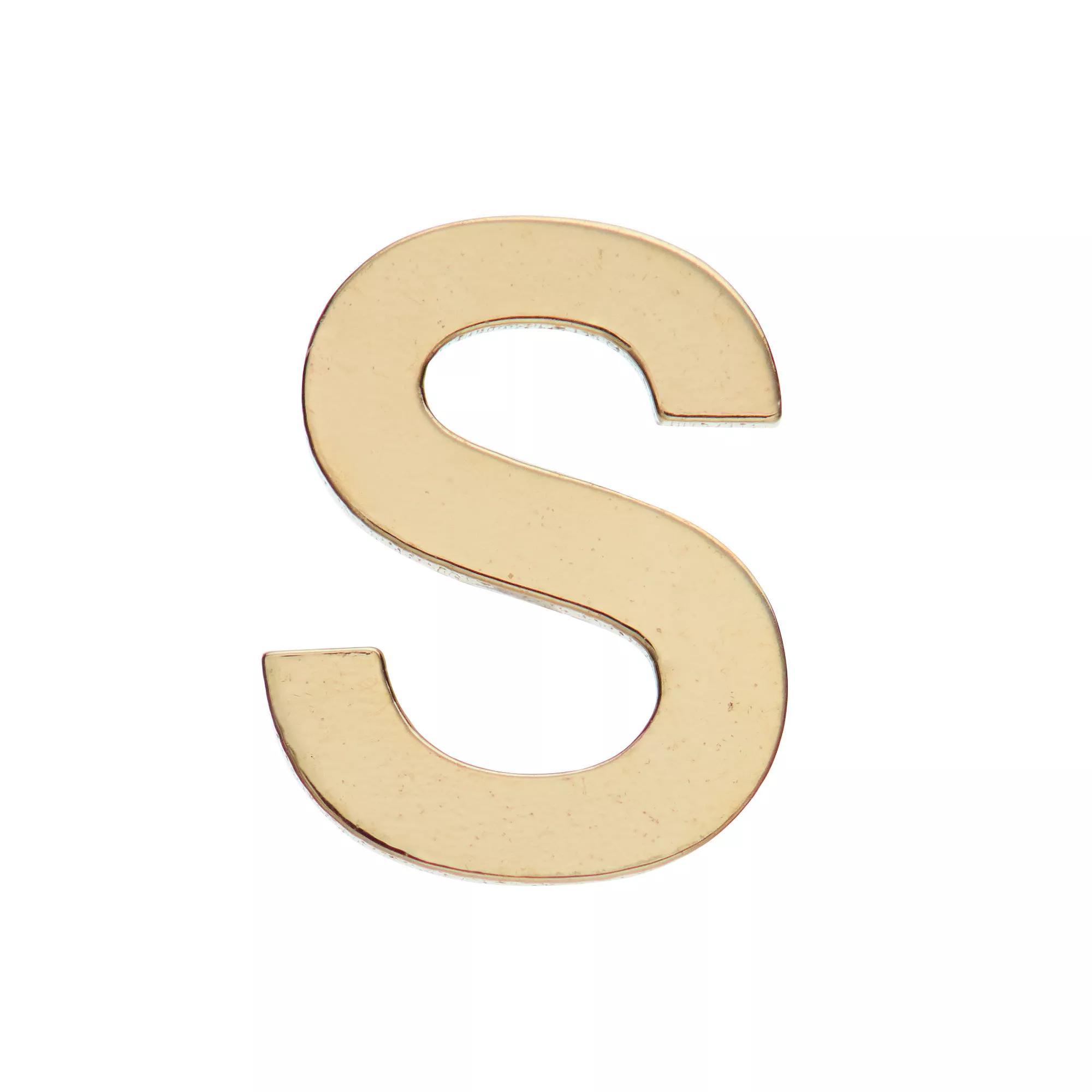 Au Naturale 14k Gold Initial Single Stud Earring, Women's Product Image
