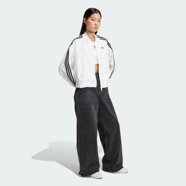 adidas Adilenium Season 3 Zip Washed Denim Pants Black 36 Womens Product Image
