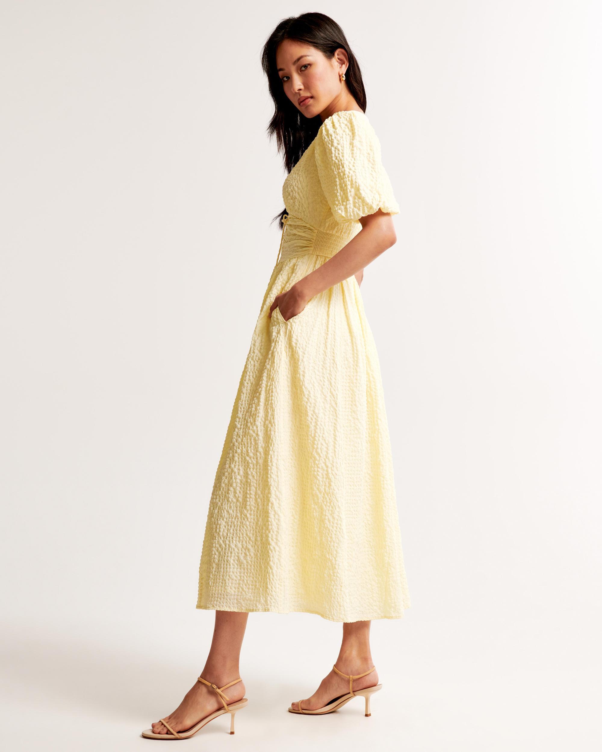 Tie-Front Textured Maxi Dress Product Image