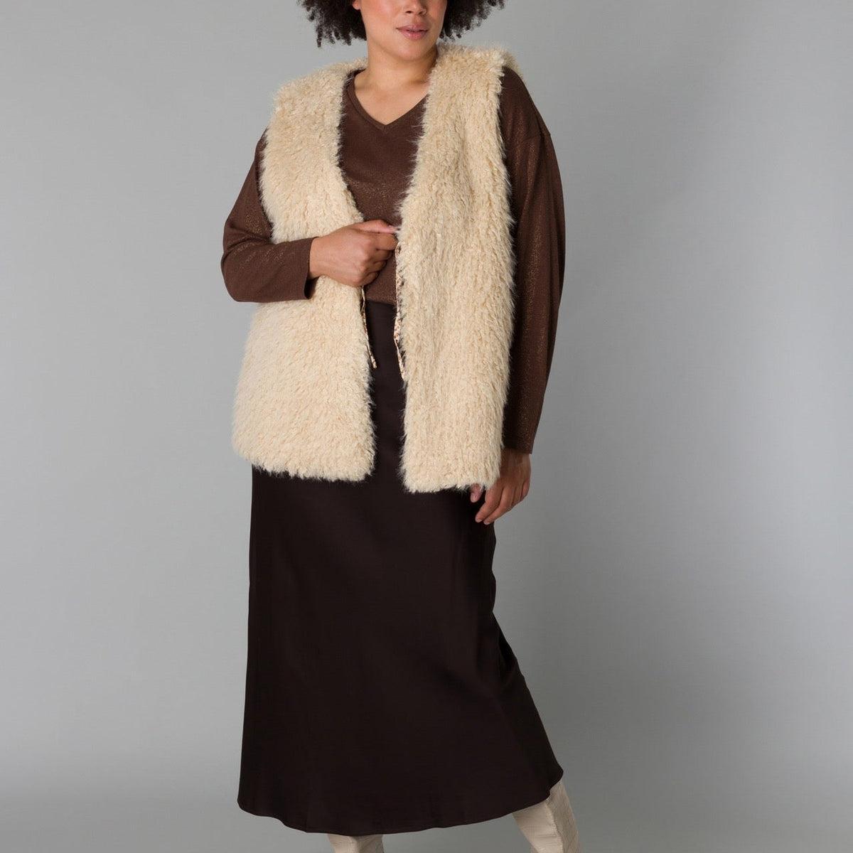 Yesta Safiya Faux Fur Reversible Vest Product Image