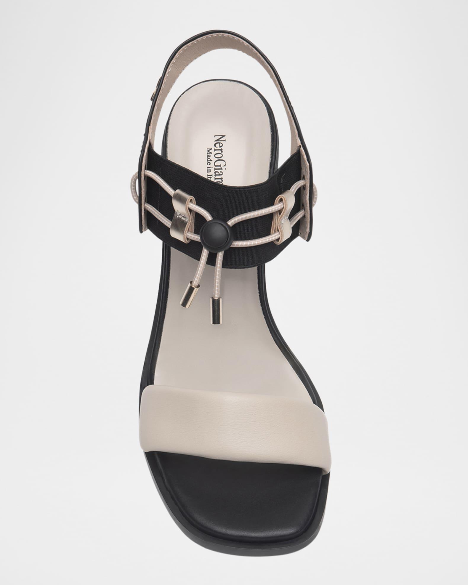 Bungee Bicolor Leather Dress Sandals Product Image