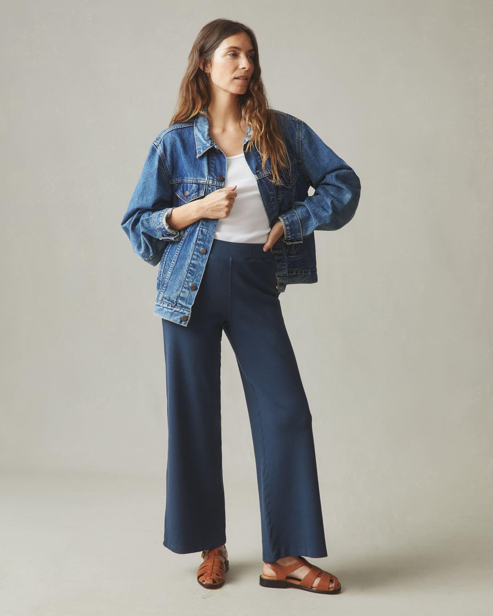 Women's Rib Wide Leg Pant - Spellbound Product Image
