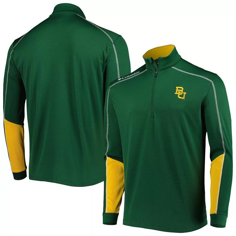 Men's Columbia Green Baylor Bears Shotgun 2.0 Omni-Wick Quarter-Zip Jacket, Size: Medium, Bay Green Product Image