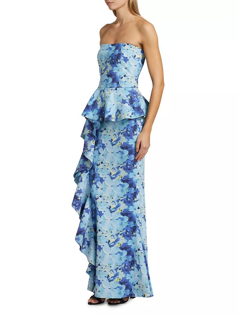 Hafsa Sje Floral Peplum Gown Product Image