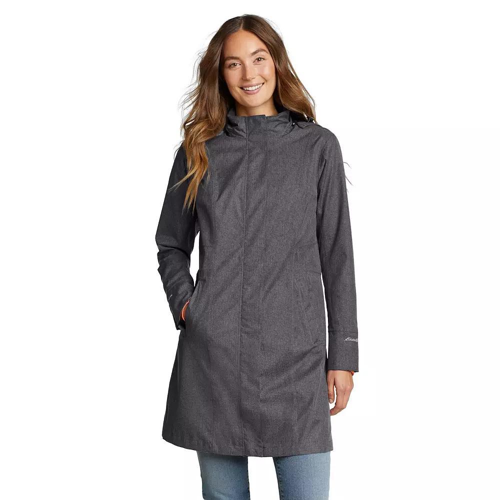 Women's Eddie Bauer Girl On The Go Trench Coat, Size: Large, Dark Grey Product Image