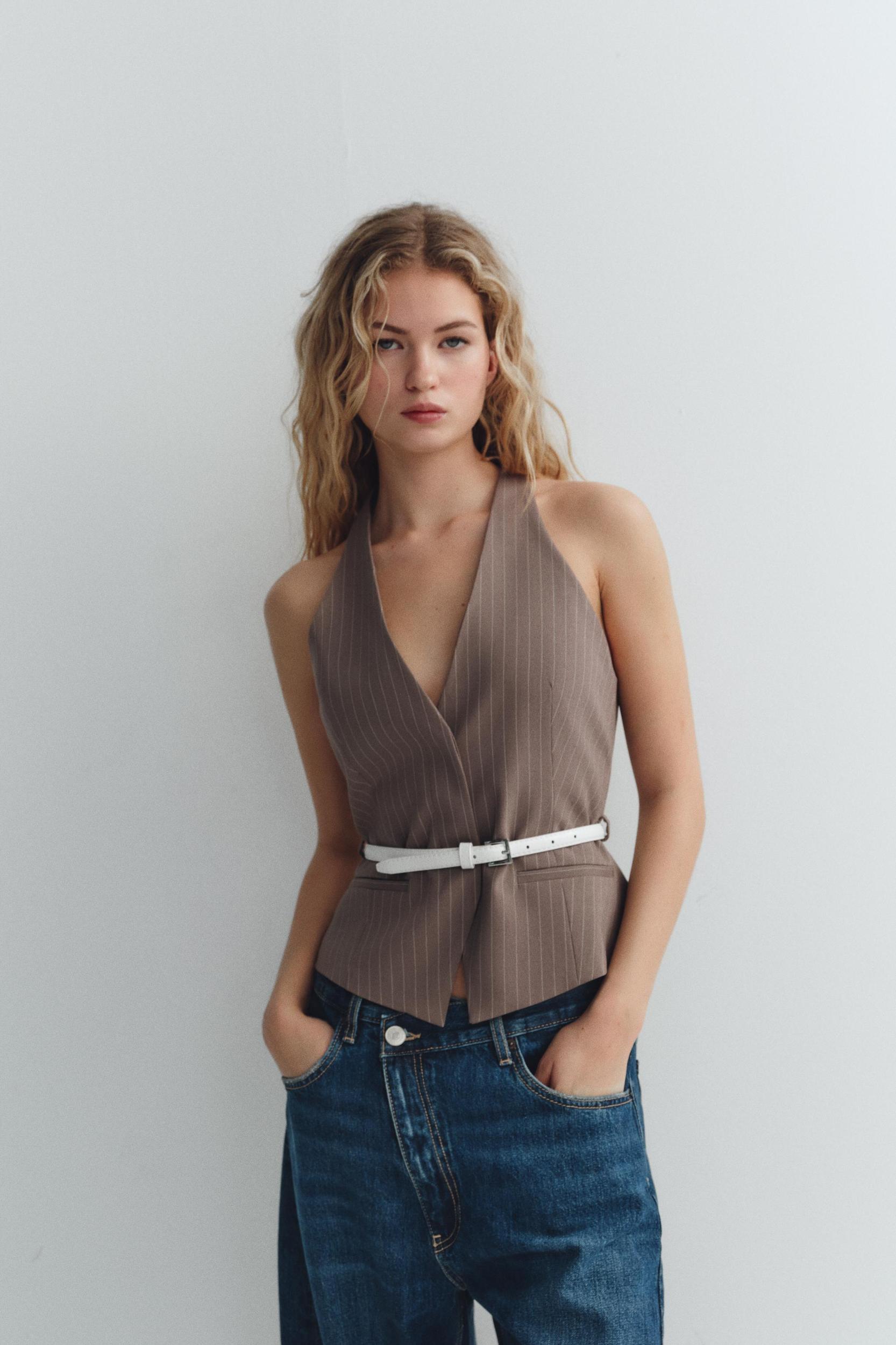 BELTED VEST TOP Product Image