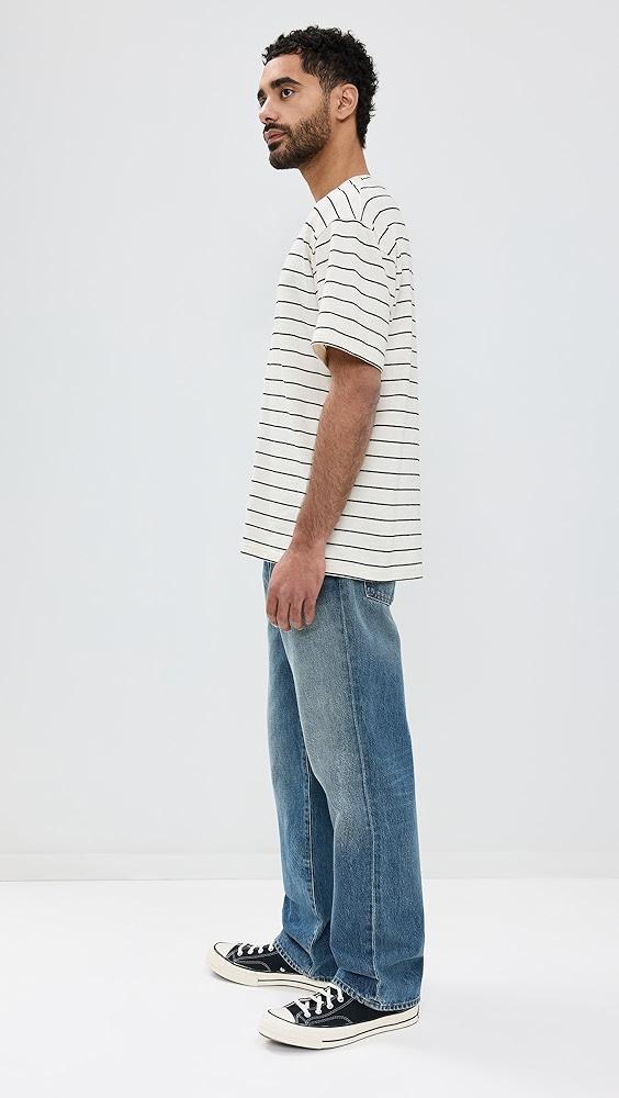 FRAME Short Sleeve Relaxed Stripe Shirt | Shopbop Product Image