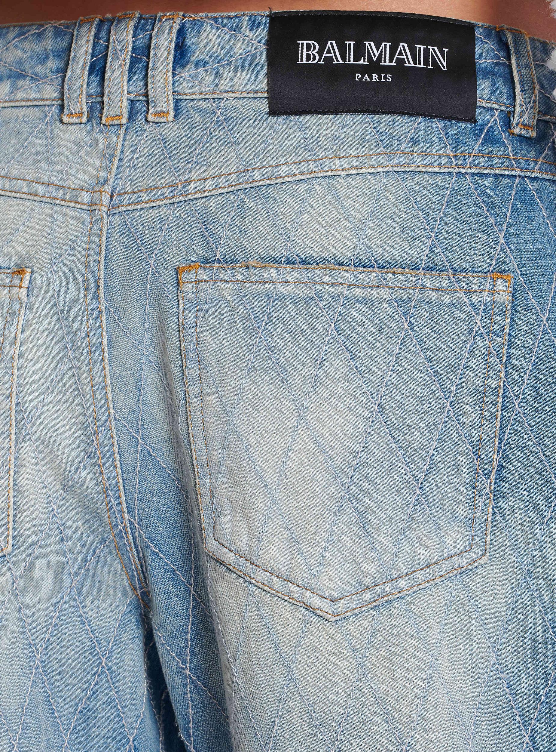 Diamond denim straight-fit jeans Product Image