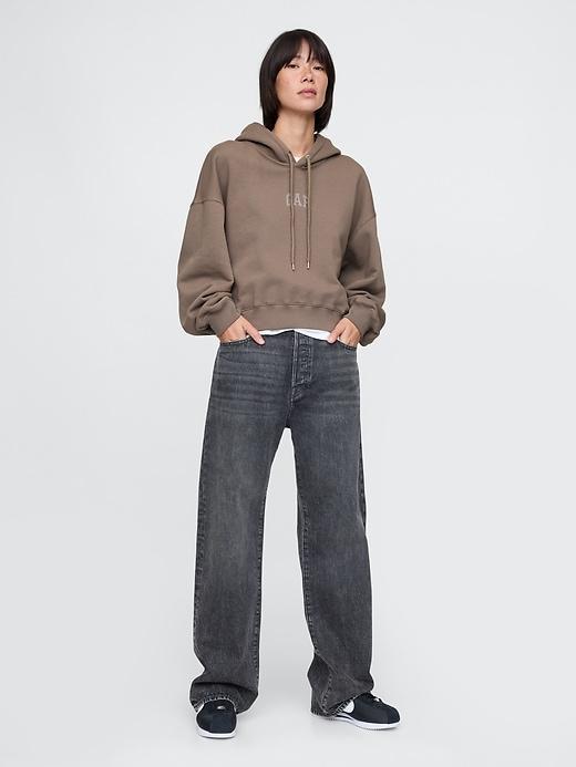 VintageSoft Cropped Hoodie Product Image