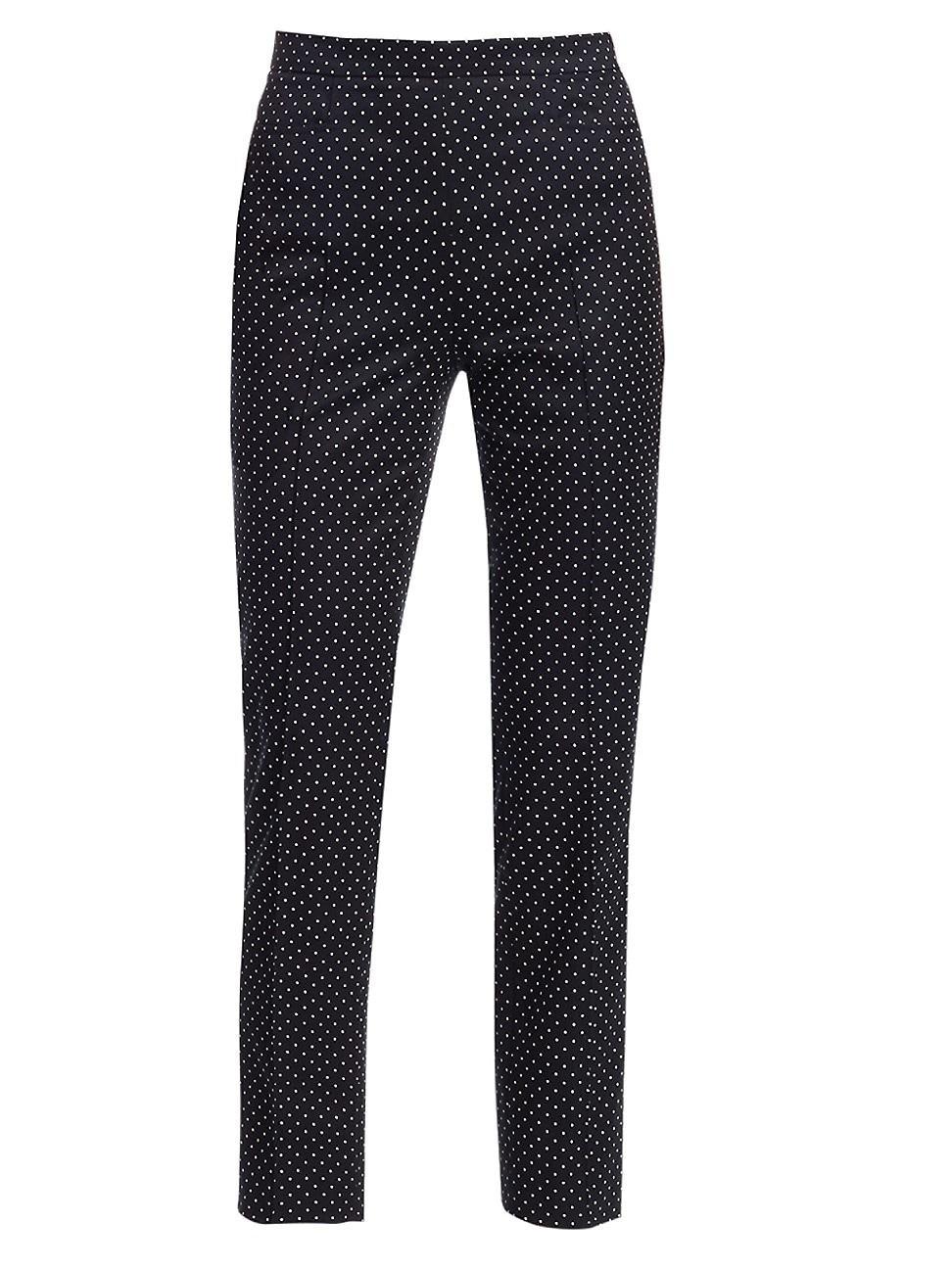 Franca Polka-Dot Stretch Polka-Dot Pants Product Image