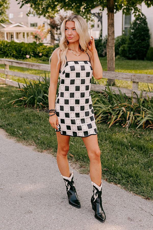 Boho Lifestyle Crochet Mini Dress Product Image