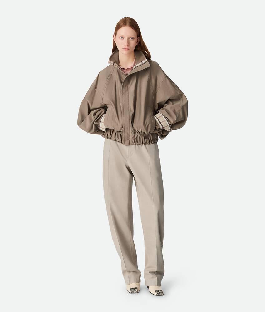Women's Light Fine Cashmere Polo in Cameo Product Image