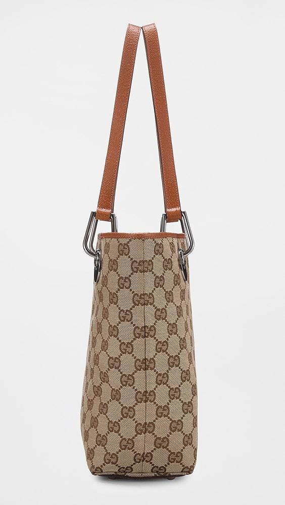 What Goes Around Comes Around Gucci Brown Canvas Eclipse Small Bucket Bag | Shopbop Product Image