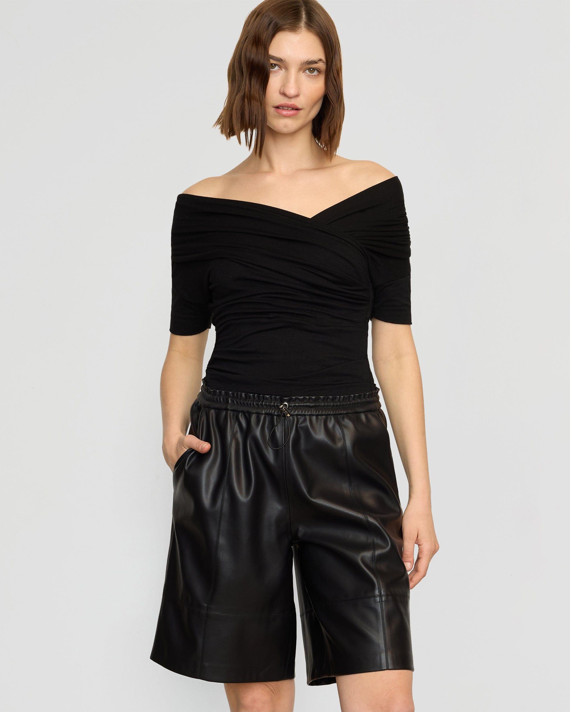 Liat Vegan Leather Bermuda Short Product Image