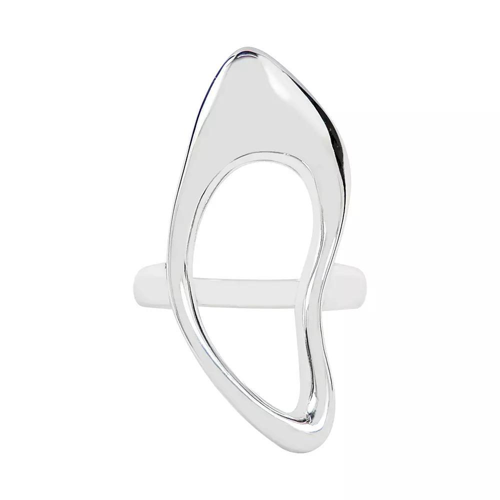 SIRI USA by TJM Sterling Silver Less Is More Abstract Engagement Ring, Womens Product Image