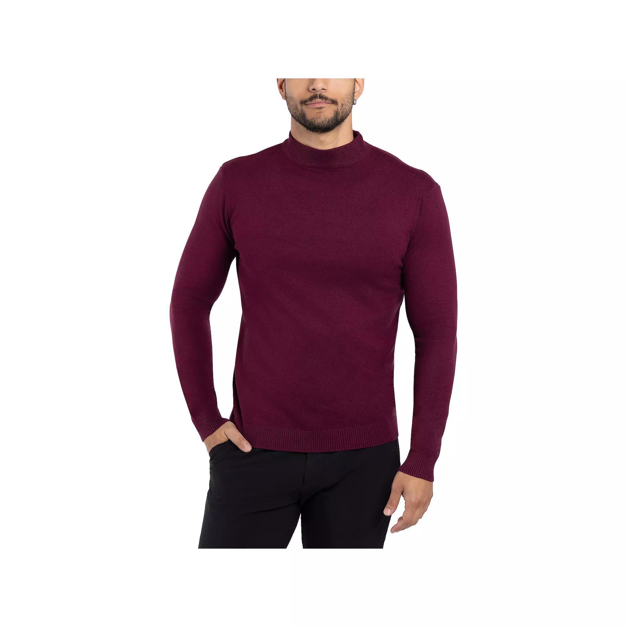 Men's Xray Regular-Fit Mockneck Sweater, Size: 3XL, Brown Product Image