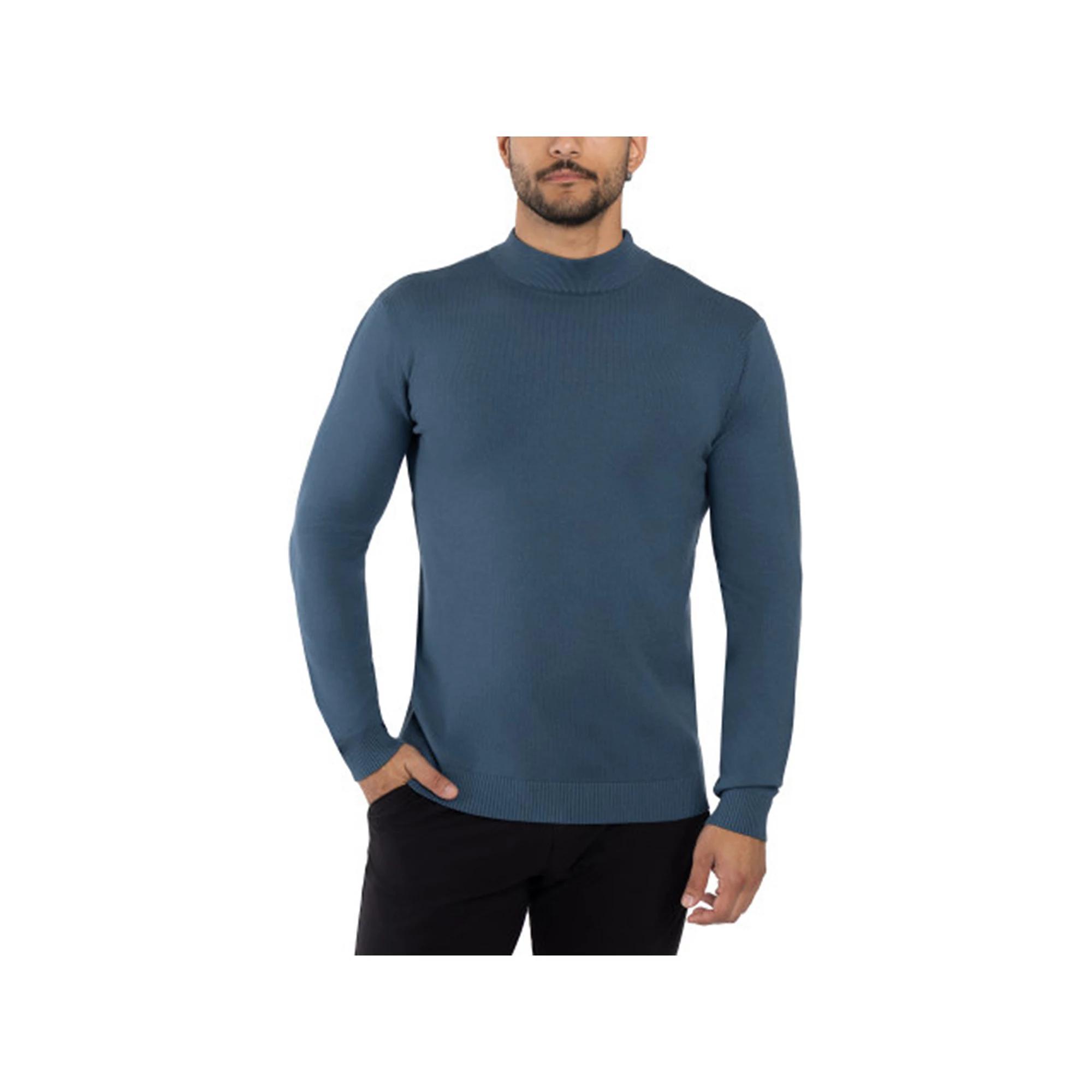 Men's Xray Regular-Fit Mockneck Sweater, Size: 3XL, Brown Product Image