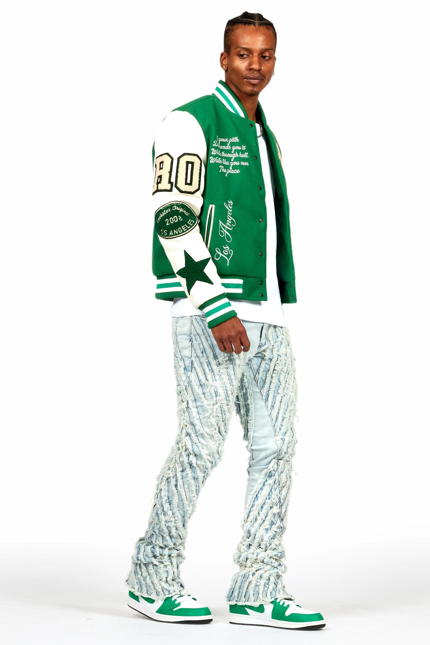 Balser Green Varsity Jacket Male Product Image