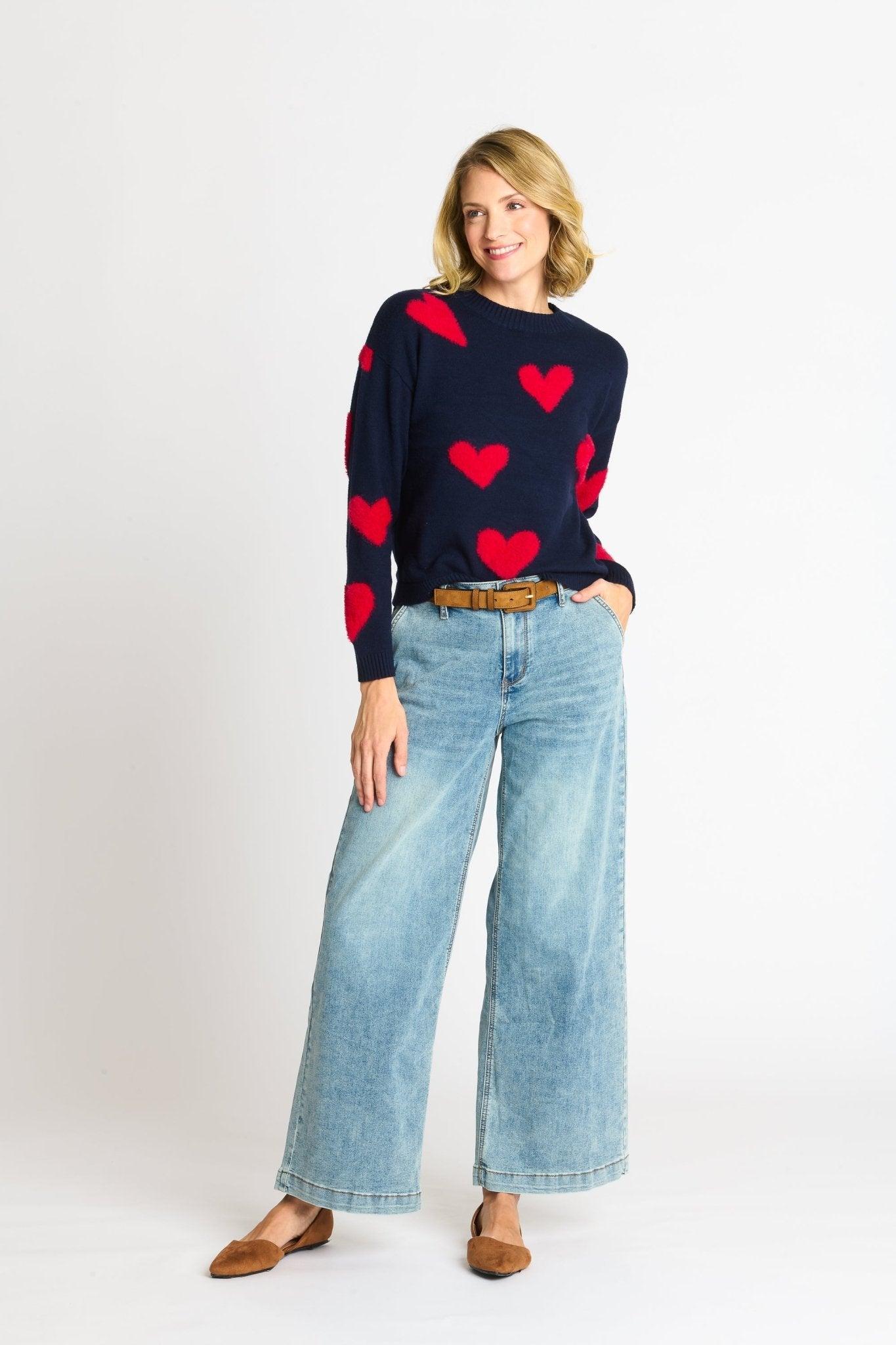 Heart Eyelash Sweater Product Image