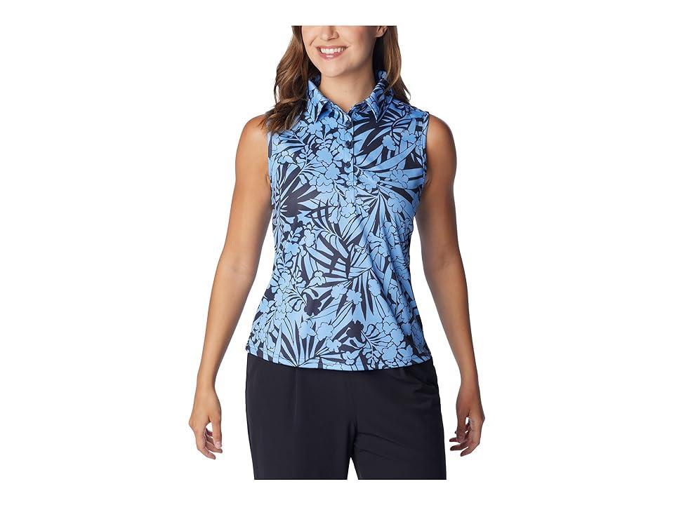 Columbia Super Tidal Tee SL Polo (Canyon Tropictones) Women's Clothing Product Image