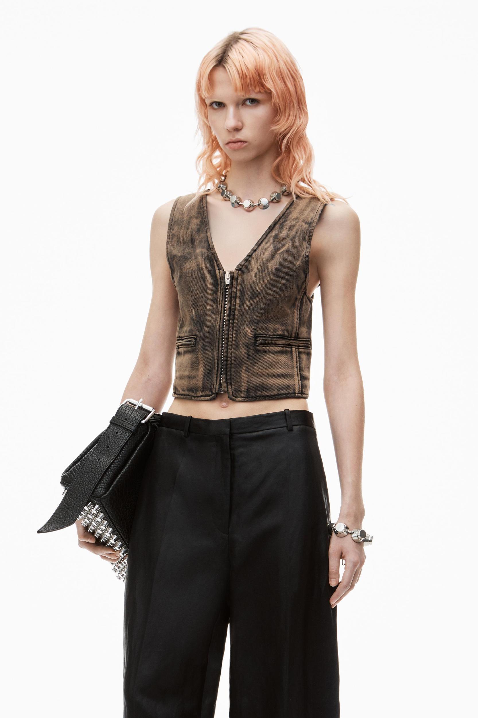 Slit Back Balloon Trouser In Linen Chintz Product Image