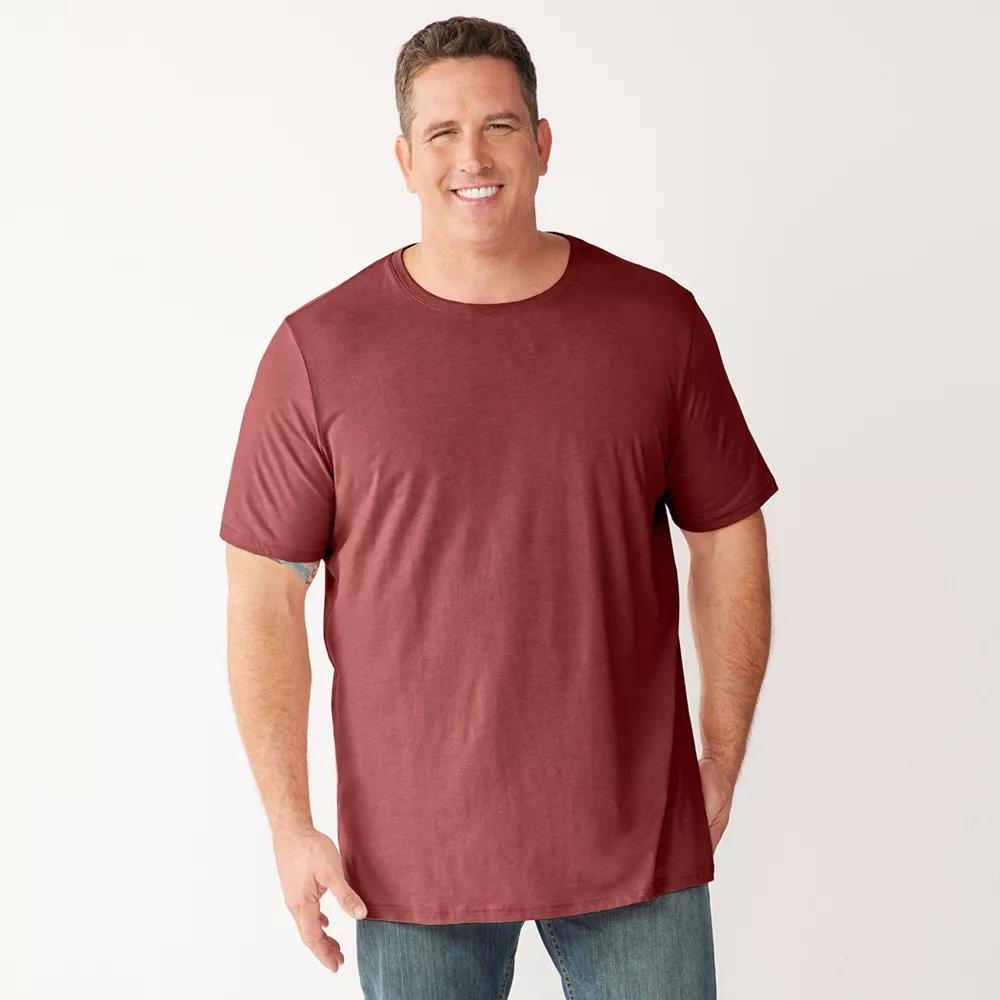 Big & Tall Sonoma Goods For Life® Short Sleeve Crewneck T-Shirt, Men's, Size: Medium Tall, Mineral Blue Product Image