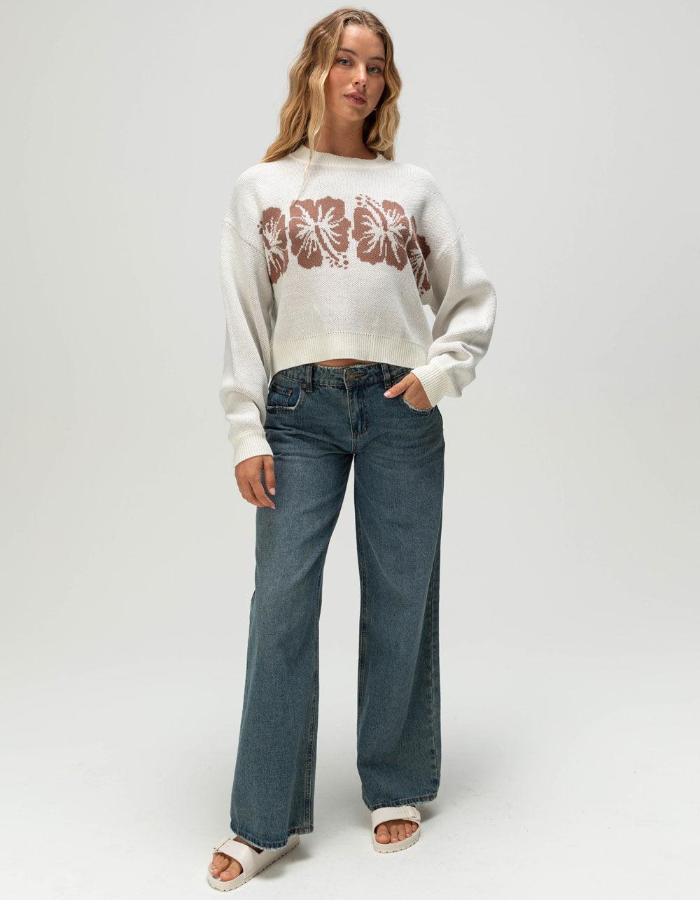 ROXY Hibiscus Harmony Womens Sweater - CREAM Product Image