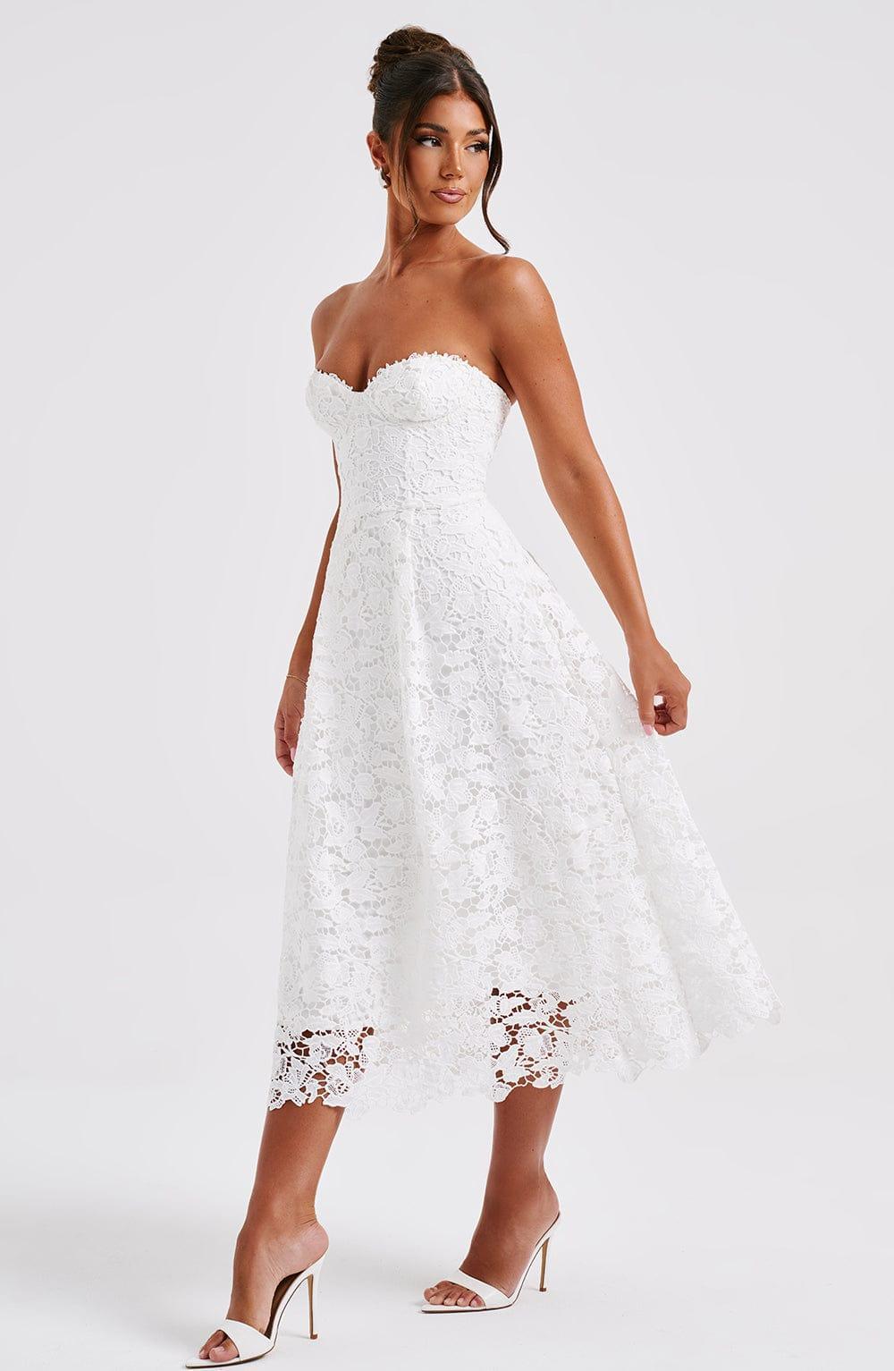 Ishani Midi Dress - Ivory Product Image