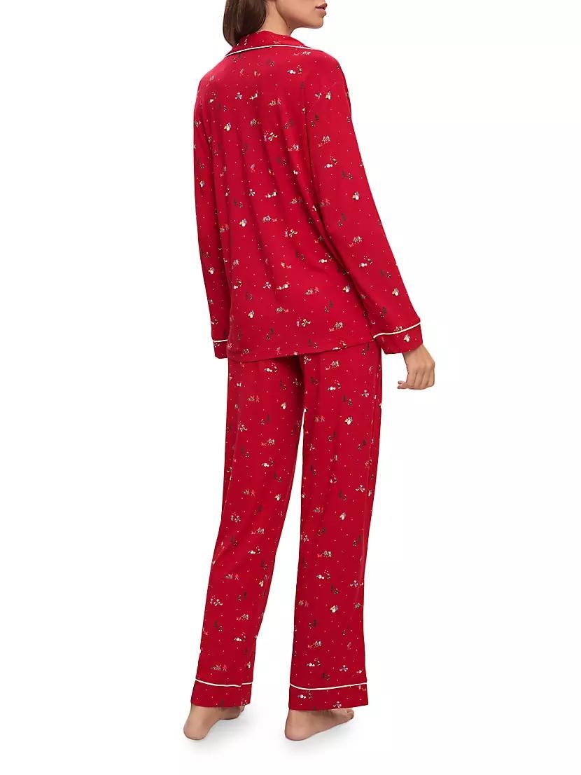 Gisele Long-Sleeve Two-Piece Pajama Set Product Image