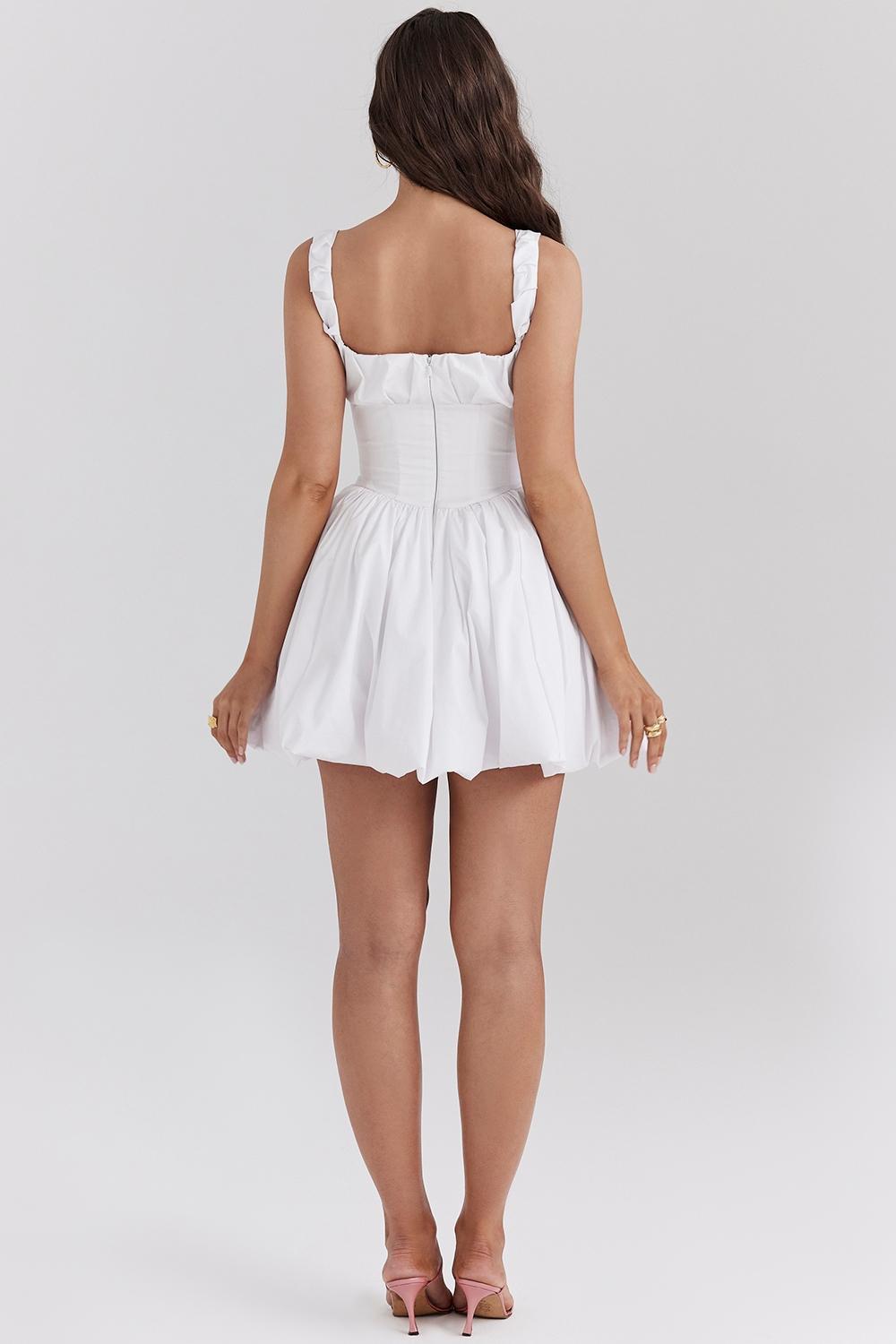 Le Puff White Cotton Tulle Mini Dress Product Image