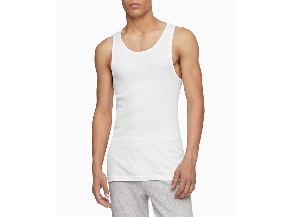 Men's Calvin Klein 3-pack Tank Top, Size: Large, White Product Image