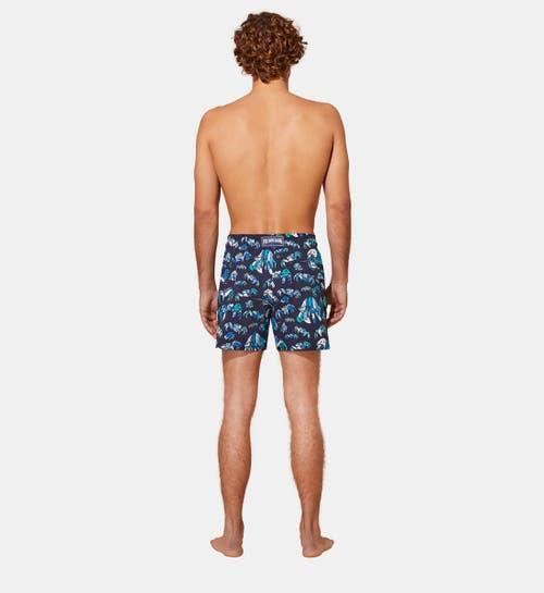 Mens Turtle Print Swim Trunks Product Image