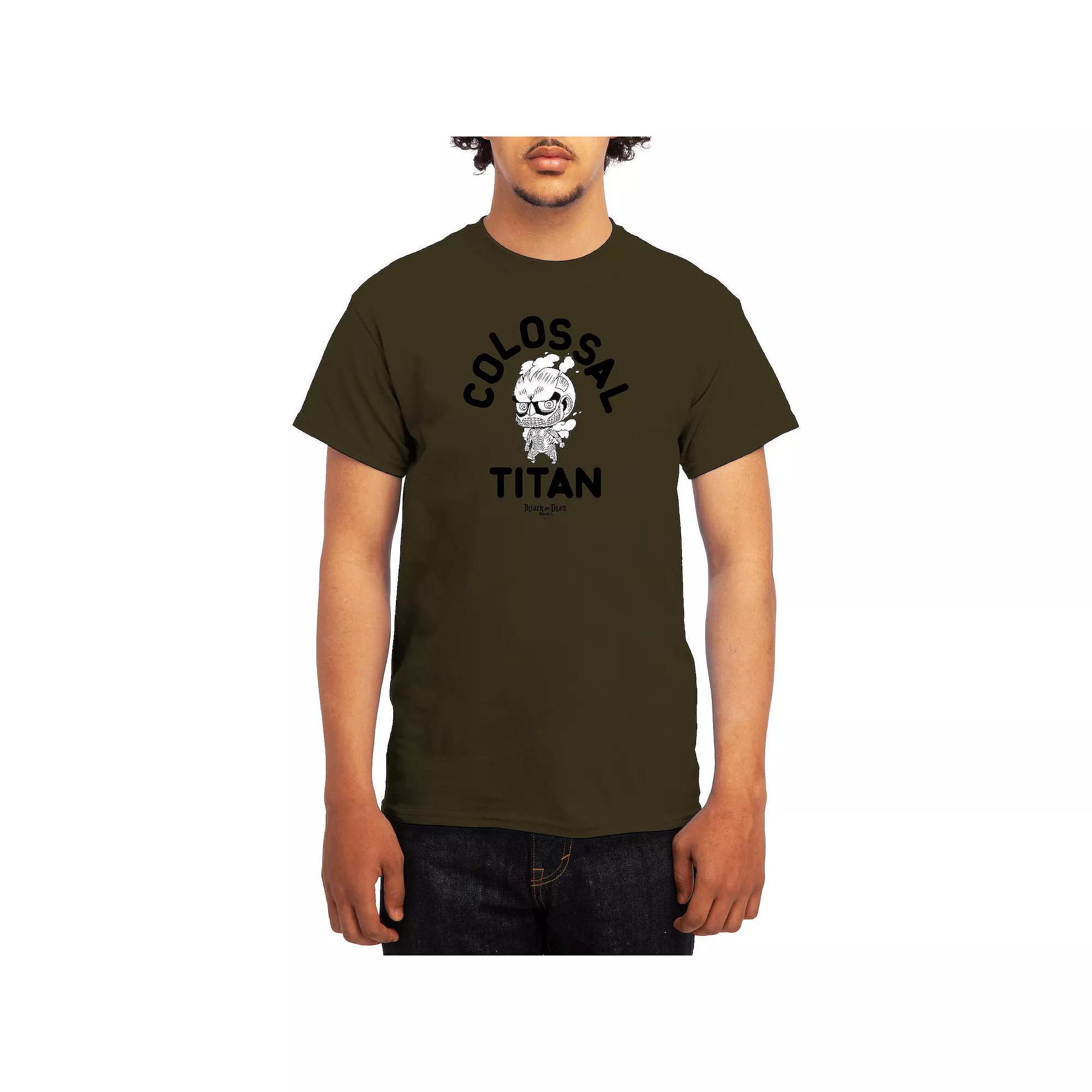 Men's Attack on Titan Eren & Mikasa Tee, Boy's, Size: Small, Green Product Image