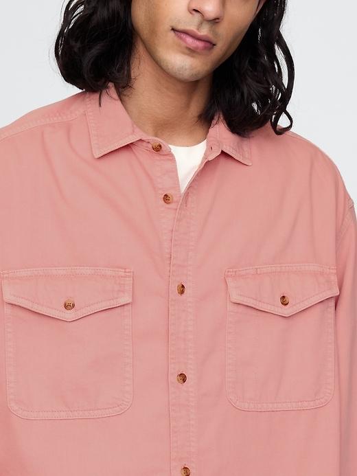 UltraSoft Denim Big Shirt Product Image