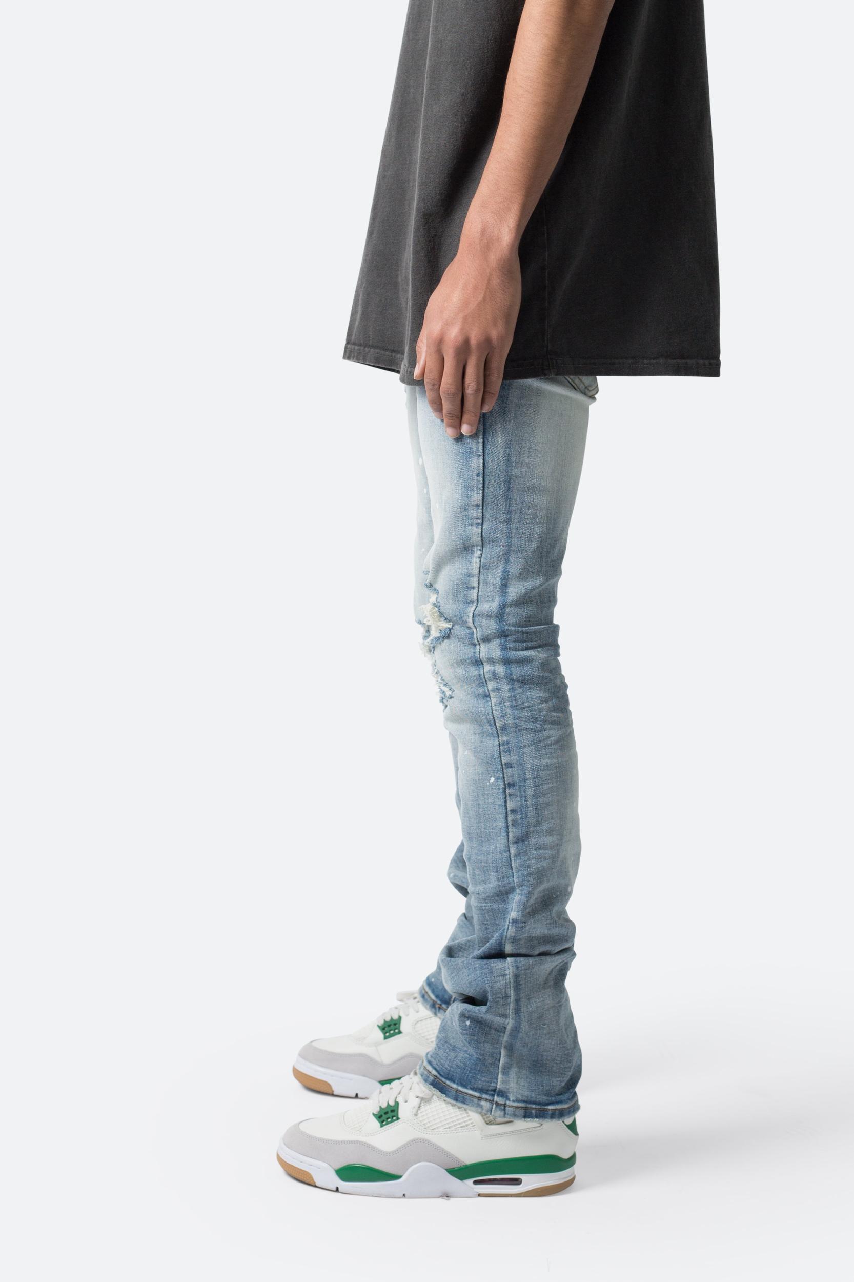 X598 Skinny Stacked Denim - Blue Product Image