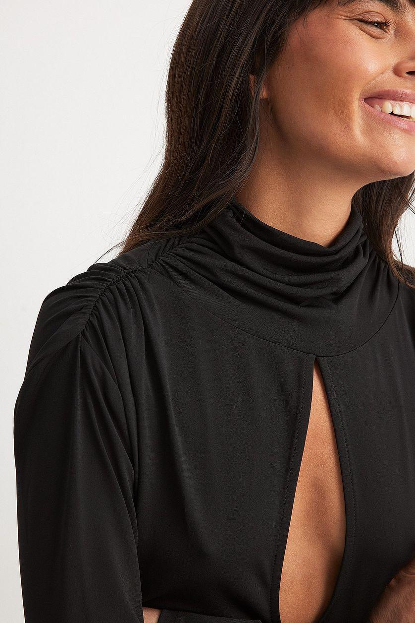 Jersey Cut Out Detail Waterfall Maxi Dress Product Image