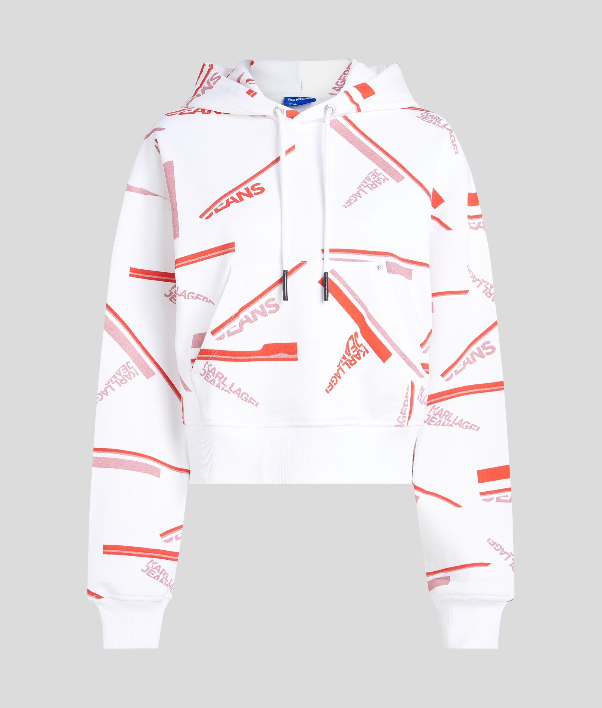 RELAXED CROPPED ALL-OVER-PRINT HOODIE Product Image