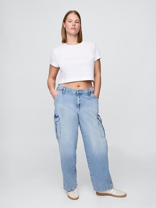 Mid Rise Corduroy '90s Loose Cargo Pants Product Image