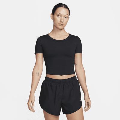 Nike One Fitted Women's Dri-FIT Short-Sleeve Cropped Top Product Image