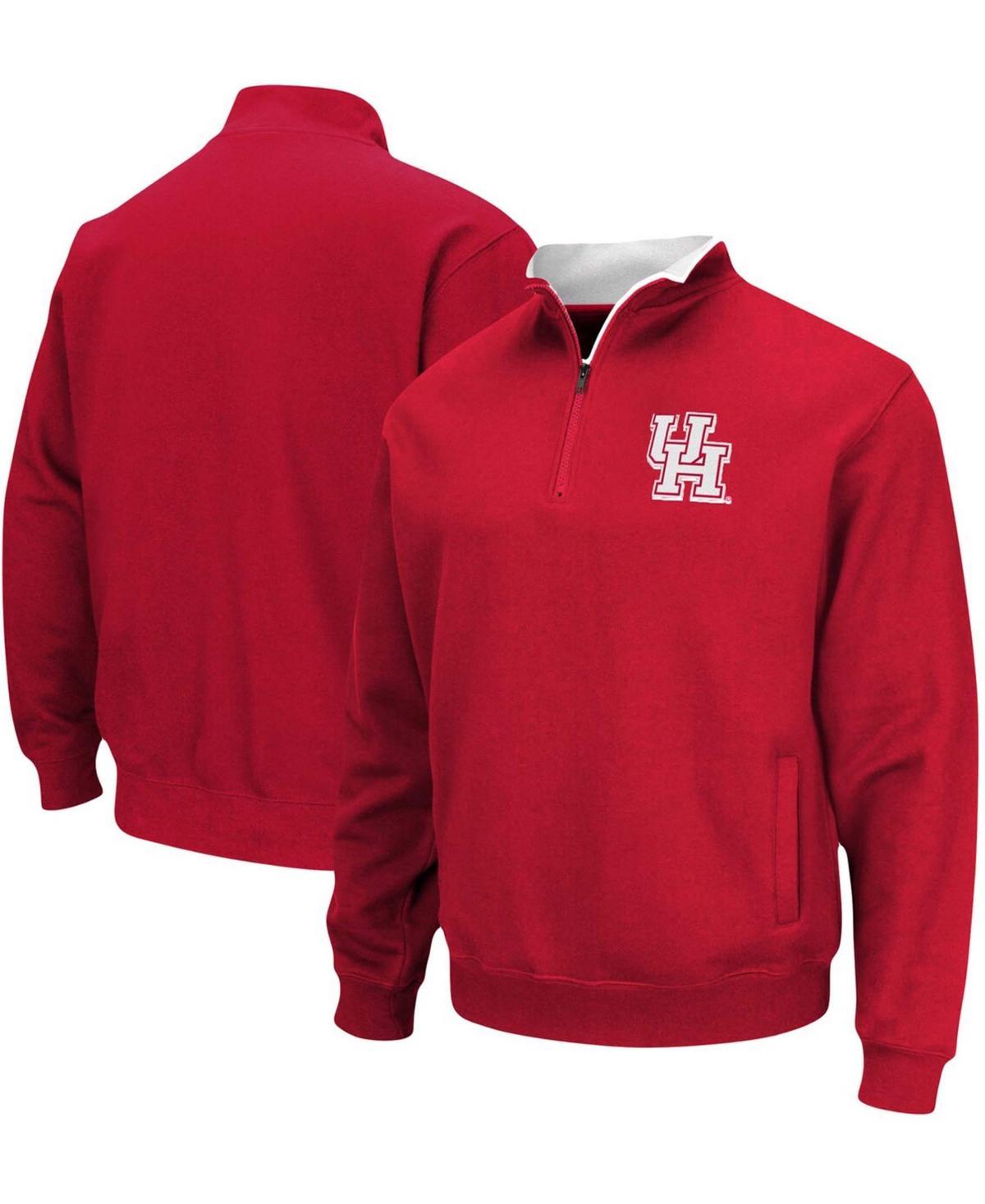 Men's Colosseum Red Houston Cougars Tortugas Logo Quarter-Zip Pullover Jacket, Size: Small, Hou Red Product Image