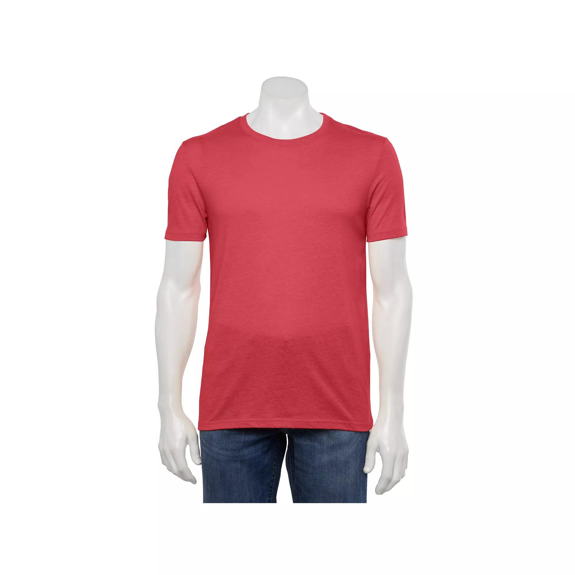 Men's Sonoma Goods For Life® Supersoft Crewneck Tee, Size: Medium, Red Product Image