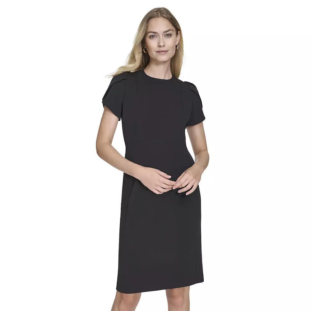 Women's Andrew Marc New York Tulip Sleeve Sheath Dress, Size: 6, Black Product Image