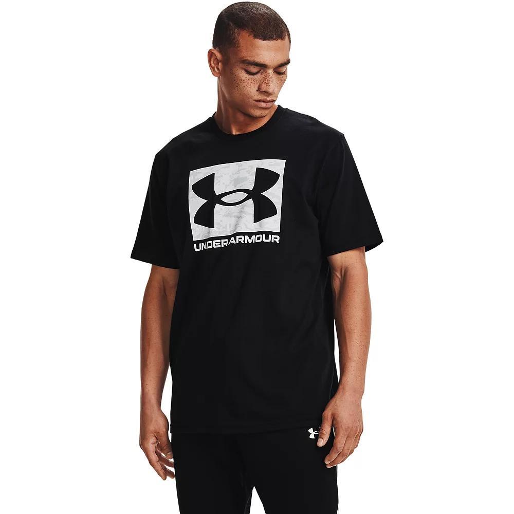 Big & Tall Under Armour Camo Boxed Logo Tee, Men's, Size: 3XL, Black Product Image