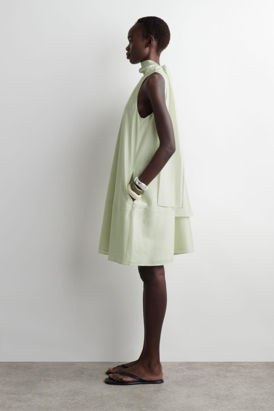 FLUID HALTERNECK MINI DRESS Product Image