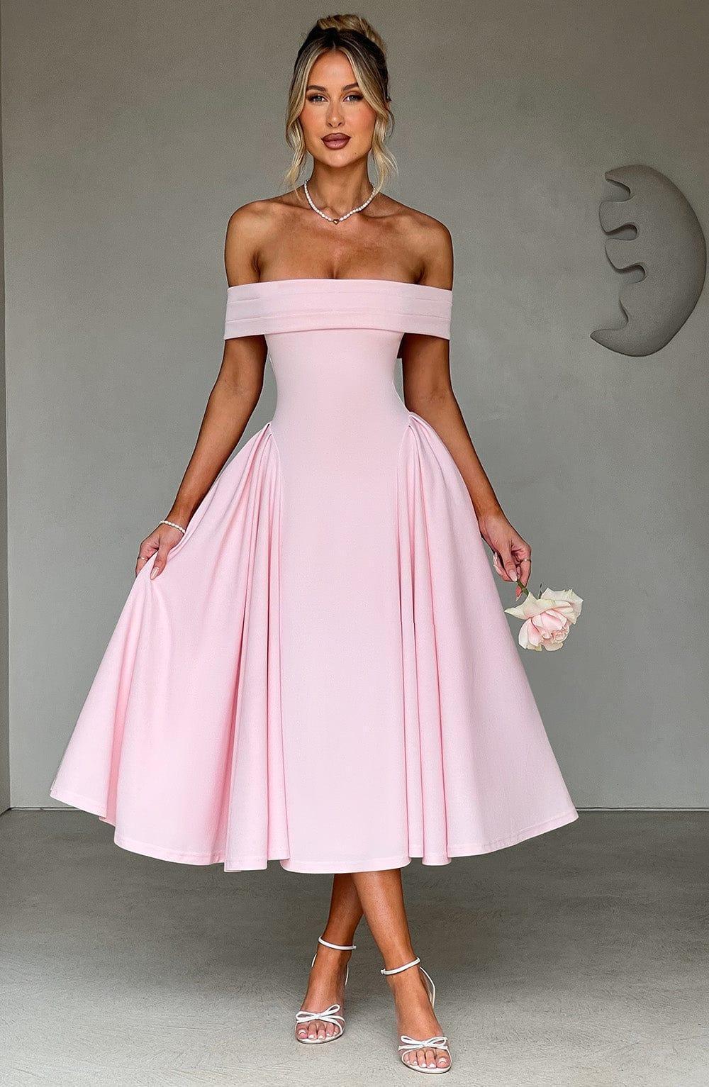 Miranda Midi Dress - Blush Product Image